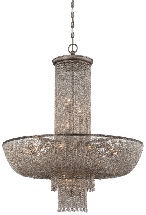Foto para 60w SW Sixteen Light Chandelier Antique Silver