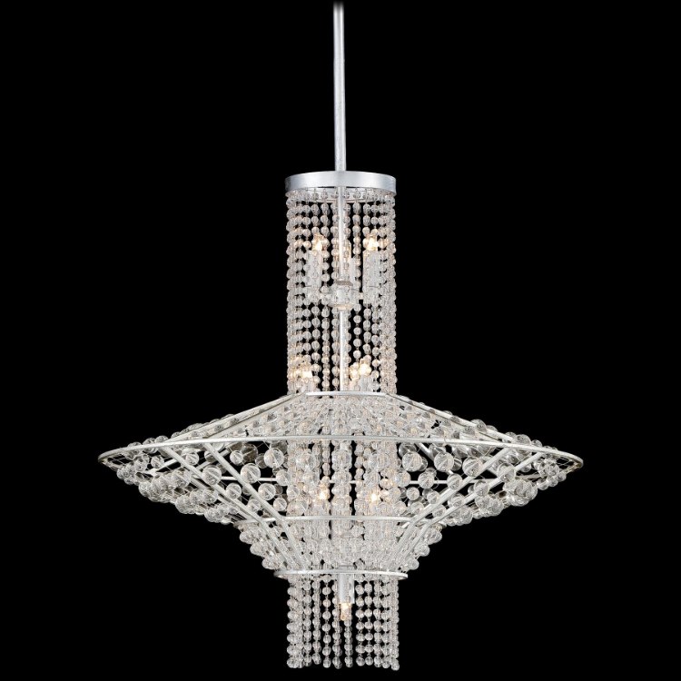 Foto para 40w SW Ten Light Pendant- Jessica Mcclintock Home- The Romance Collection™ Catalina Silver