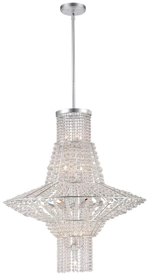 Picture of 40w SW 16 Light Chandelier Catalina Silver