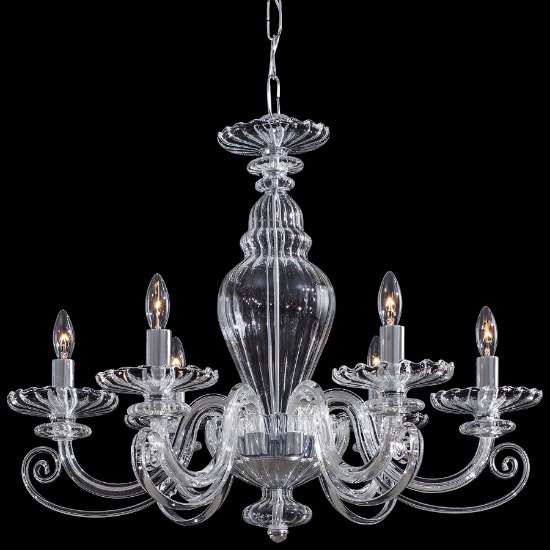 Picture of 40w SW 6 Light Chandelier Chrome