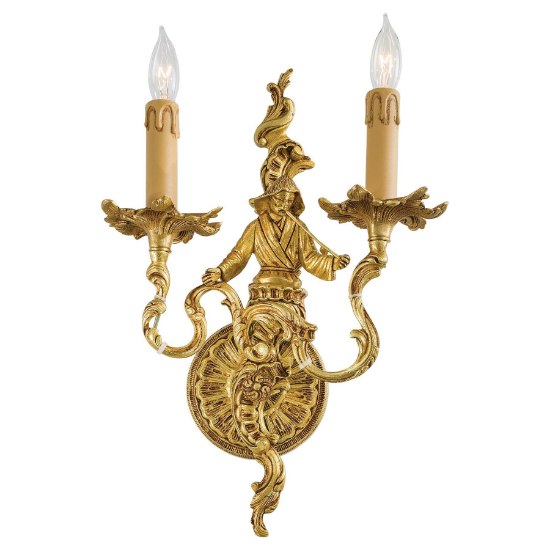 Picture of 60w SW Two Light Wall Sconce Sunset Gold