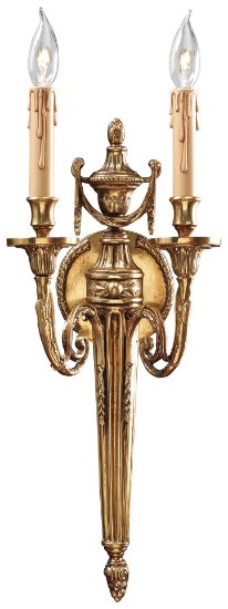 Foto para 60w SW Two Light Wall Sconce Stained Gold