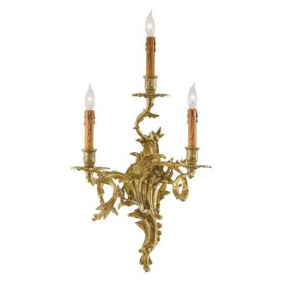 Picture of 60w SW Three Light Wall Sconce Heirloom Gold