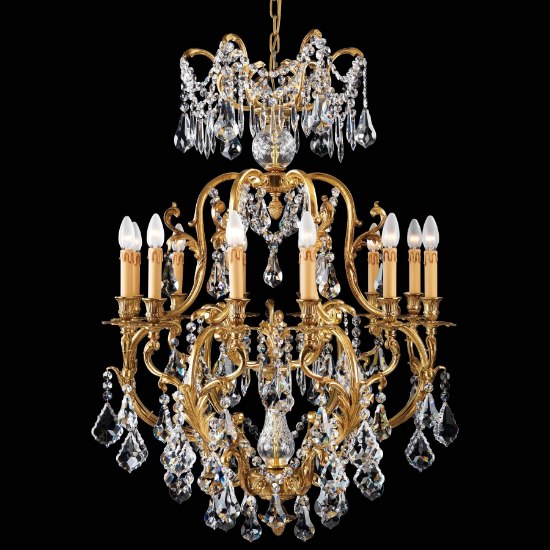 Picture of 60w SW Twelve Light Chandelier French Gold