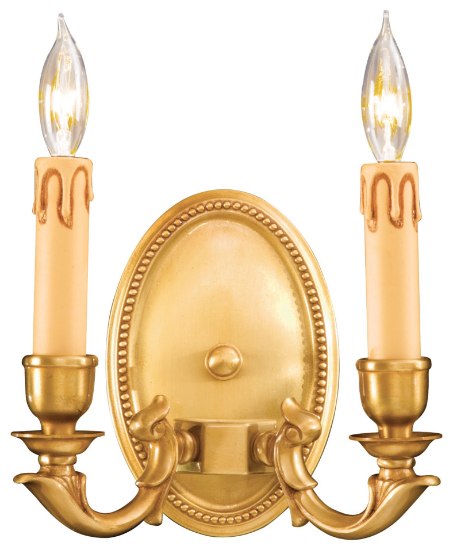 Foto para 60w SW 2 Light Wall Sconce French Gold