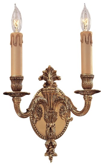 Foto para 60w SW Two Light Wall Sconce Renaissance Gold