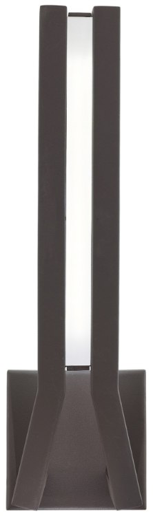 Foto para 21w WW Led Wall Sconce Sand Bronze Etched White Glass