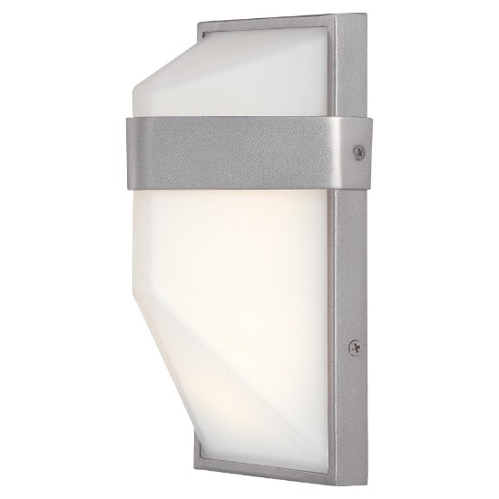 Picture of 10w WW Led Pocket Lantern Silver Dust Etched White Glass