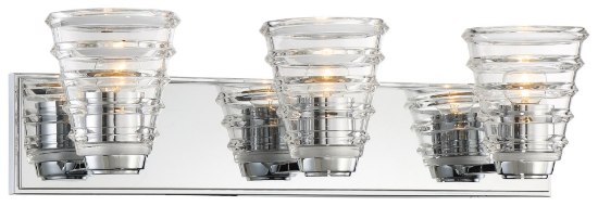 Picture of 100w SW 3 Light Bath Chrome Clear