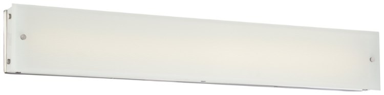 Picture of 38w WW Bath Brushed Nickel Etched White Reeded Glass