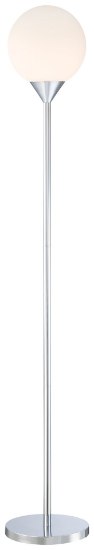 Foto para 100w SW Floor Lamp Chrome Etched Opal