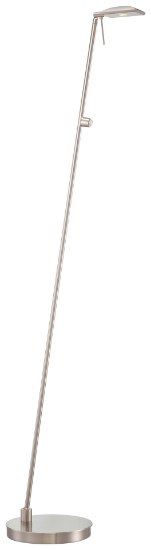 Picture of 8w WW 1 Light Led Pharmacy Floor Lamp Brushed Nickel