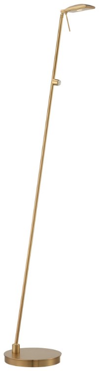 Foto para 8w WW 1 Light Led Pharmacy Floor Lamp Honey Gold