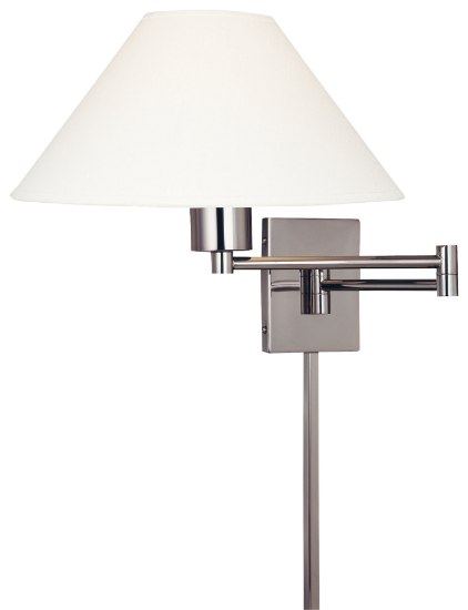 Picture of 100w SW 1 Light Swing Arm Wall Lamp Matte Brushed Nickel Oyster