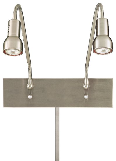 Picture of 50w SW 2 Light Low Voltage Task Wall Lamp Brushed Nickel