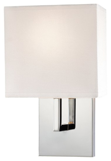 Foto para 60w SW 1 Light Wall Sconce Chrome White