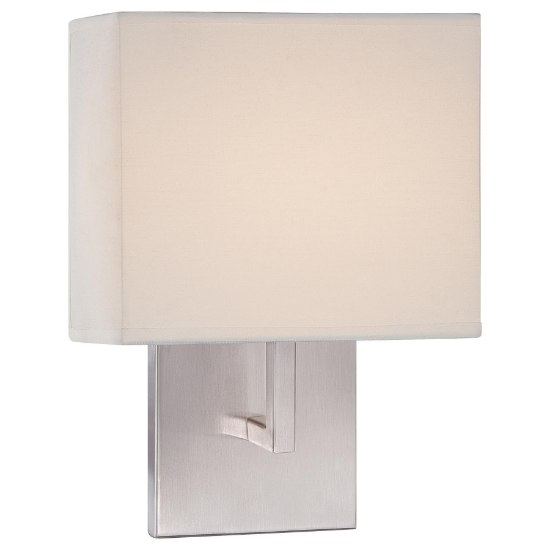 Picture of 8w WW Led Wall Sconce Brushed Nickel White