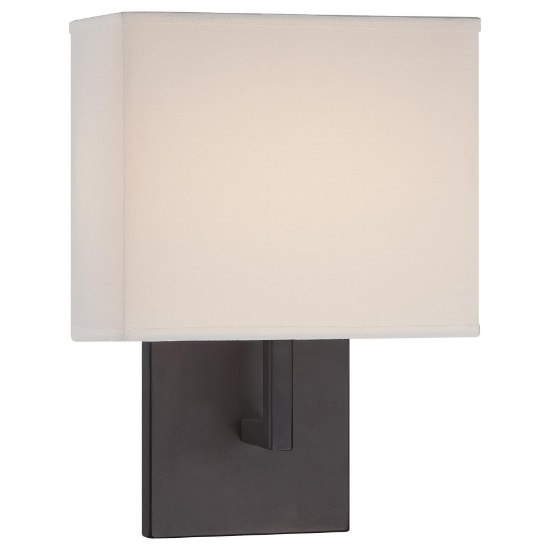 Foto para 8w WW Wall Sconce Bronze Textured White