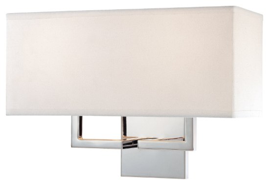 Picture of 60w SW 2 Light Wall Sconce Chrome White
