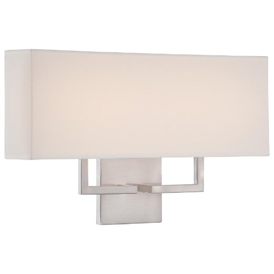 Picture of 21w WW Led Wall Sconce Brushed Nickel White