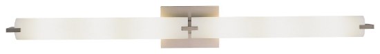 Picture of 60w SW 6 Light Bath Brushed Nickel Etched Opal