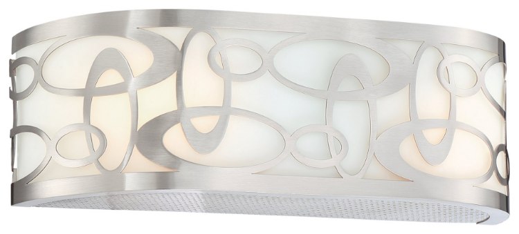 Picture of 100w SW 2 Light Bath Brushed Nickel Etched Opal