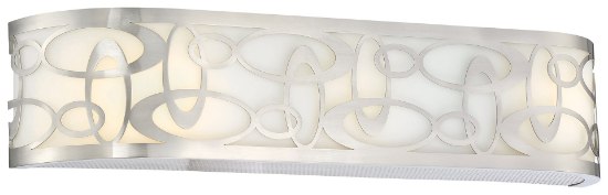 Picture of 100w SW 3 Light Bath Brushed Nickel Etched Opal