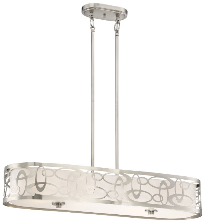 Picture of 60w SW 4 Light Island Brushed Nickel White