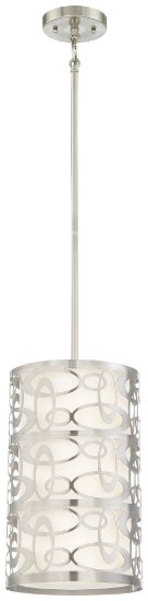 Picture of 60w SW 3 Light Pendant Brushed Nickel Pure White