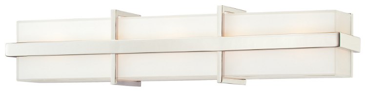 Foto para 60w SW 5 Light Bath Polished Nickel Etched/White Inside