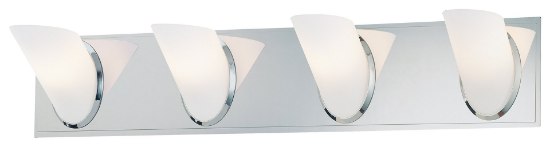 Picture of 40w SW 4 Light Bath Light Chrome Etched Opal