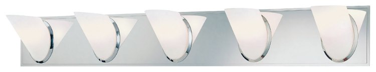 Picture of 40w SW 5 Light Bath Chrome Etched Opal