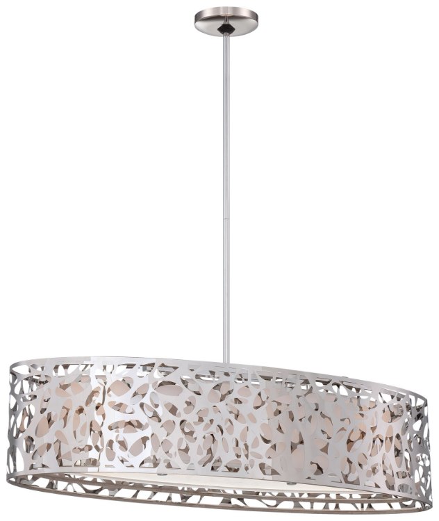 Picture of 100w SW 3 Light Island Light Chrome White Linen