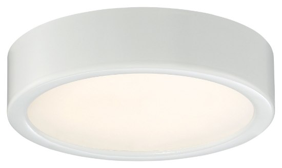 Picture of 12w WW Flush Mount White Clear Glass