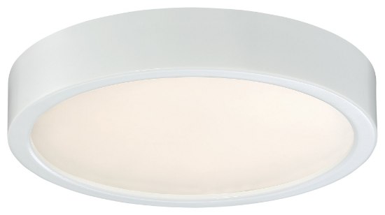 Foto para 17w WW Flush Mount White Clear Glass