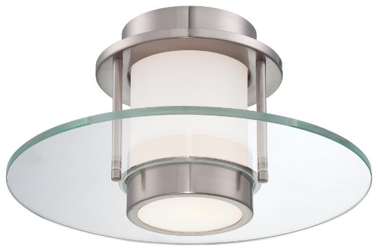 Picture of 100w SW 1 Light Flush Mount Brushed Nickel