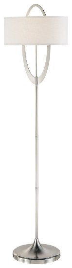 Picture of 100w SW 1 Light Floor Lamp Brushed Nickel White