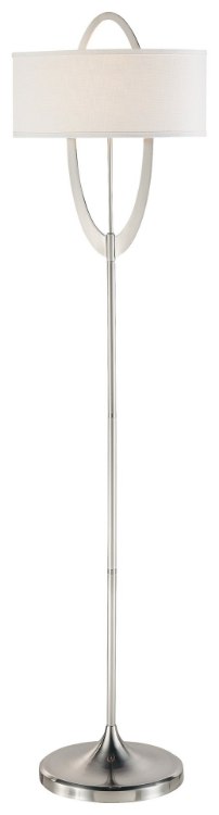Picture of 100w SW 1 Light Floor Lamp Brushed Nickel White