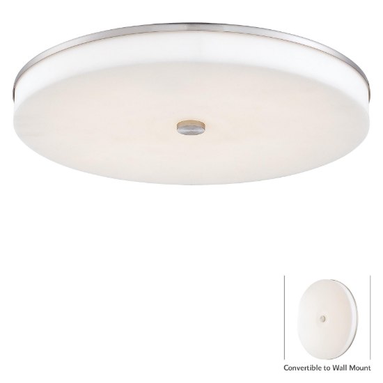 Foto para 40w WW Led Wall Sconce Or Flush Mount Brushed Nickel White