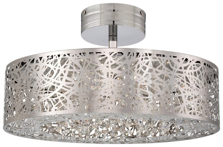 Foto para 40w WW Led Semi Flush Mount Chrome