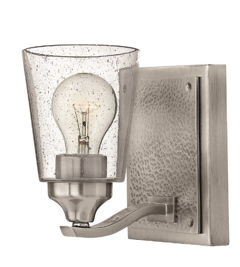 Picture of 100w Bath Jackson MED Clear Seedy Brushed Nickel Bath Sconce