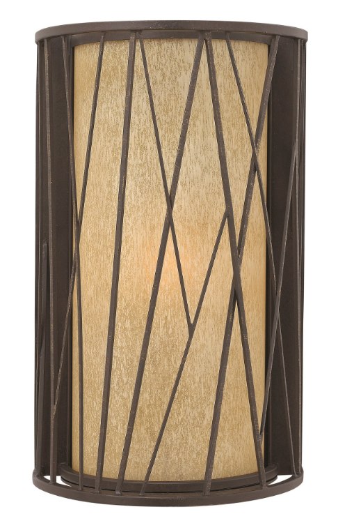 Foto para 100w Outdoor Elm MED Distressed Etched Amber Regency Bronze Large Wall Mount