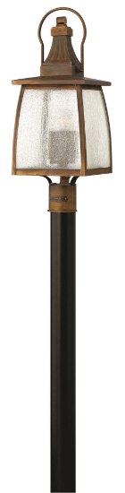 Picture of 60w Outdoor Montauk CAND Clear Seedy Sienna Post Top/ Pier Mount