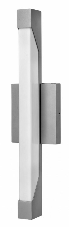Foto para 15w Outdoor Vista LED Acrylic Lens Titanium Small Wall Mount