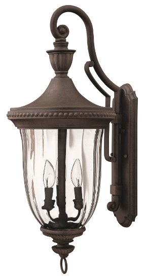 Picture of 40w Outdoor Oxford CAND Clear Optic Midnight Bronze Large Wall Mount