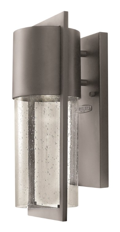 Picture of 75w Outdoor Shelter MED Clear Seedy Hematite Medium Wall Mount