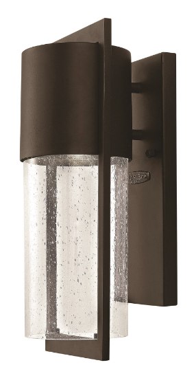 Foto para 75w Outdoor Shelter MED Clear Seedy Buckeye Bronze Medium Wall Mount