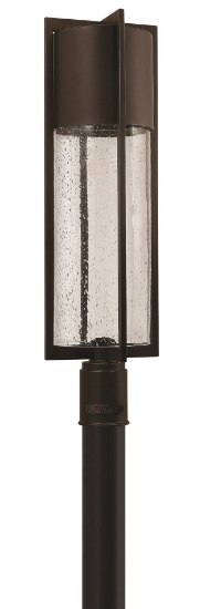 Foto para 100w Outdoor Shelter MED Clear Seedy Buckeye Bronze Post Top/ Pier Mount