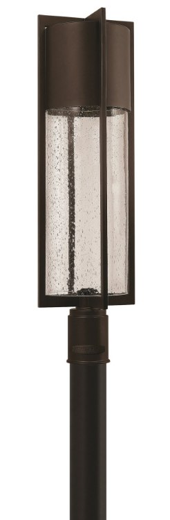 Foto para 15w Outdoor Shelter LED Clear Seedy Buckeye Bronze Post Top/ Pier Mount