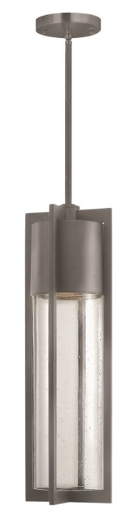 Foto para 15w Outdoor Shelter LED Clear Seedy Hematite Hanging